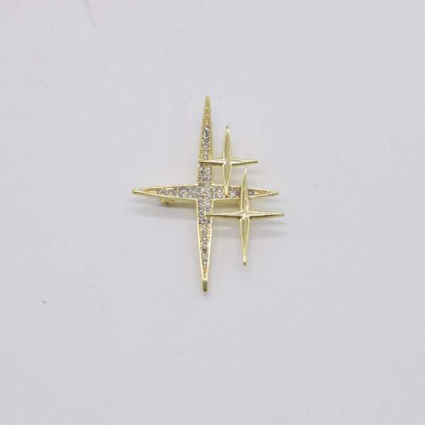 xmas broche five pointed stars - Imagen 3