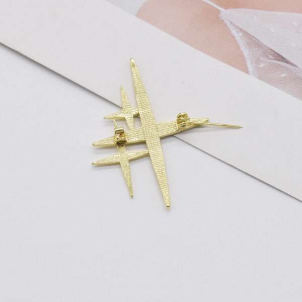 xmas broche five pointed stars - Imagen 5