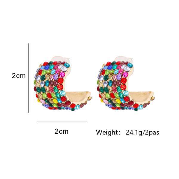aretes argolla C colores - Imagen 7