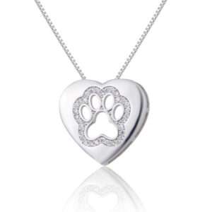 cadena love paws silver