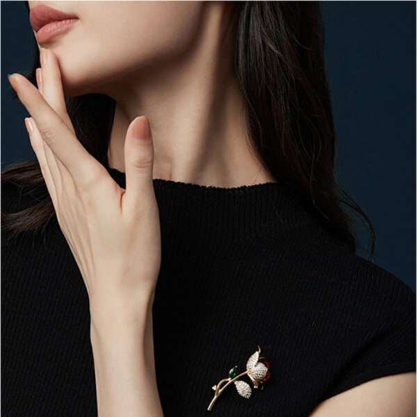 broche pearl flower - Imagen 6