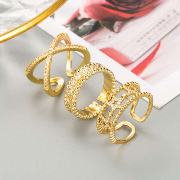anillo estrellas de cruz - Imagen 2