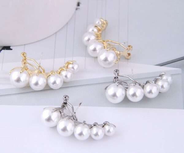 aretes perlas white line - Imagen 6