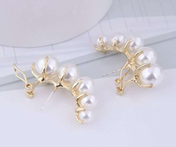 aretes perlas white line - Imagen 2
