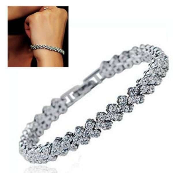 pulsera roman bracelet zircon golden - Imagen 2