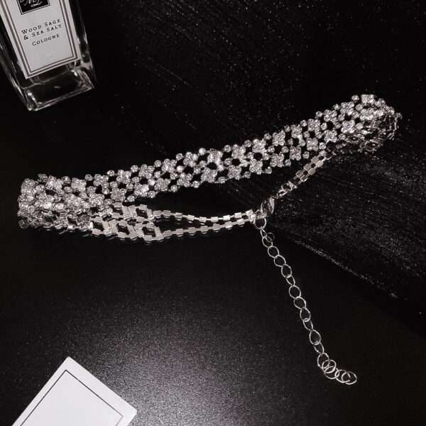 cadena gargantilla clavicle chain silver - Imagen 2