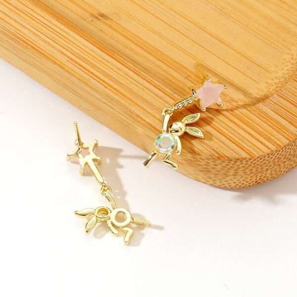 aretes conejitos soft pink - Imagen 3