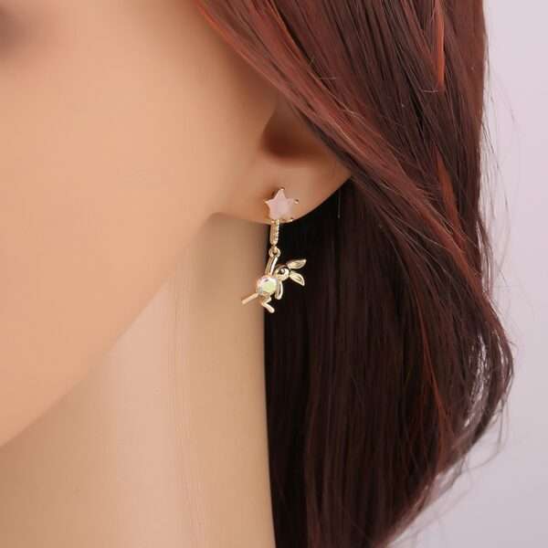 aretes conejitos soft pink - Imagen 2