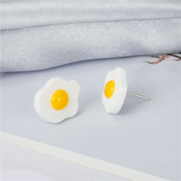 aretes huevitos fried poached eggs - Imagen 2