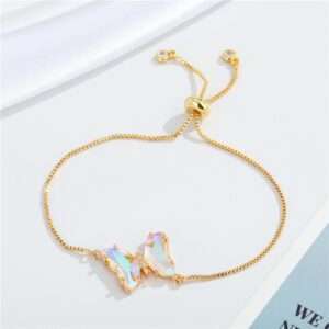 pulsera mariposa sparkling tornasol