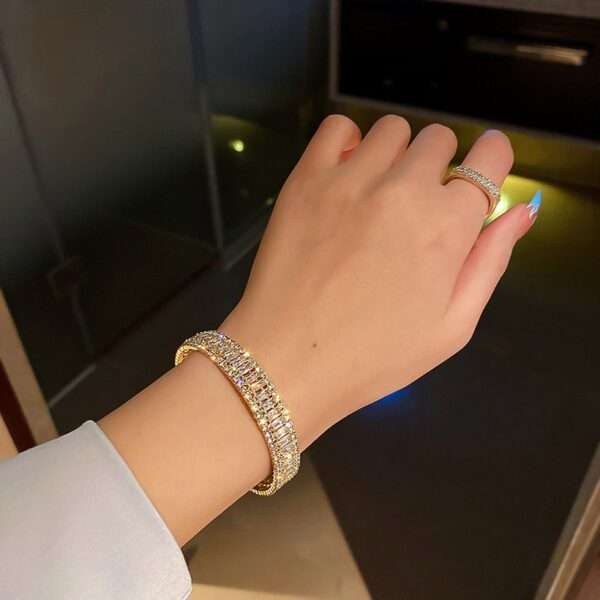 pulsera diamond encrusted zircon - Imagen 4