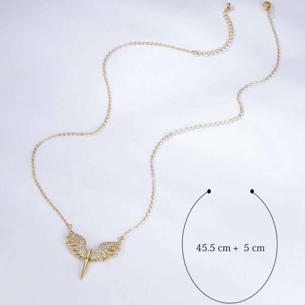 cadena alas wings golden - Imagen 3