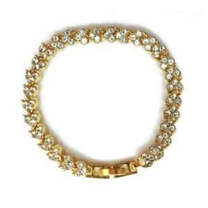 pulsera roman bracelet zircon golden