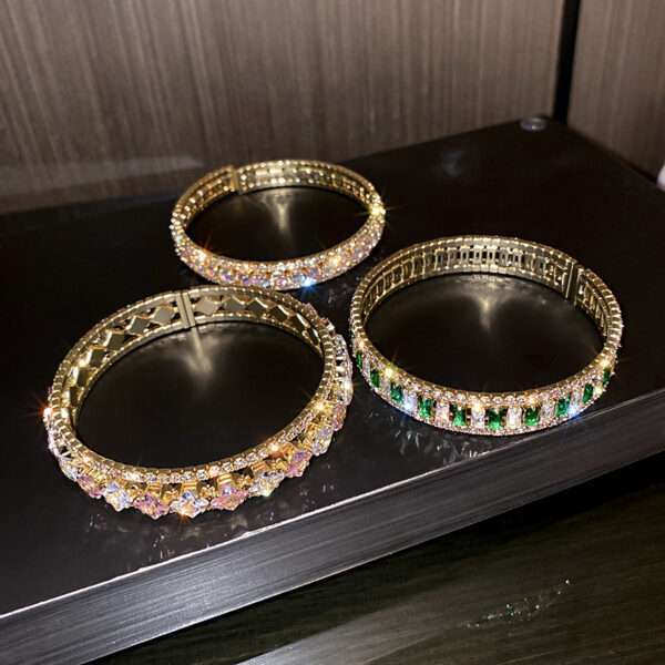 pulsera full diamond pink style - Imagen 2