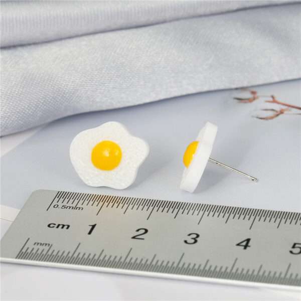 aretes huevitos fried poached eggs - Imagen 4