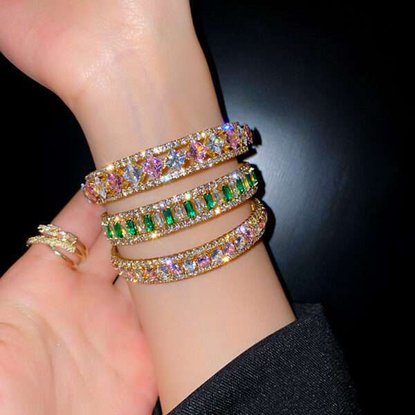 pulsera full diamond pink style - Imagen 5
