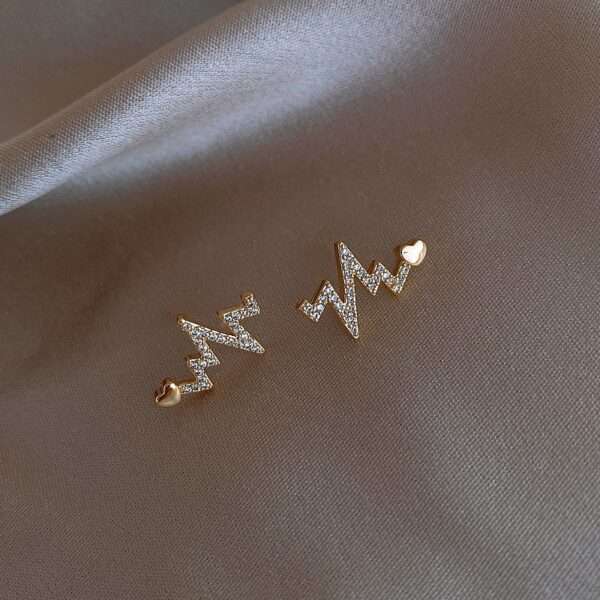 aretes heartbeat waves / latidos del corazon