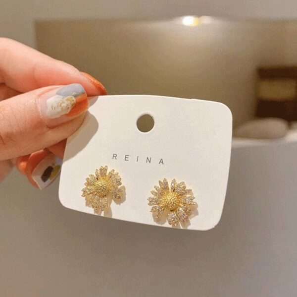 aretes diamond girasol - Imagen 7