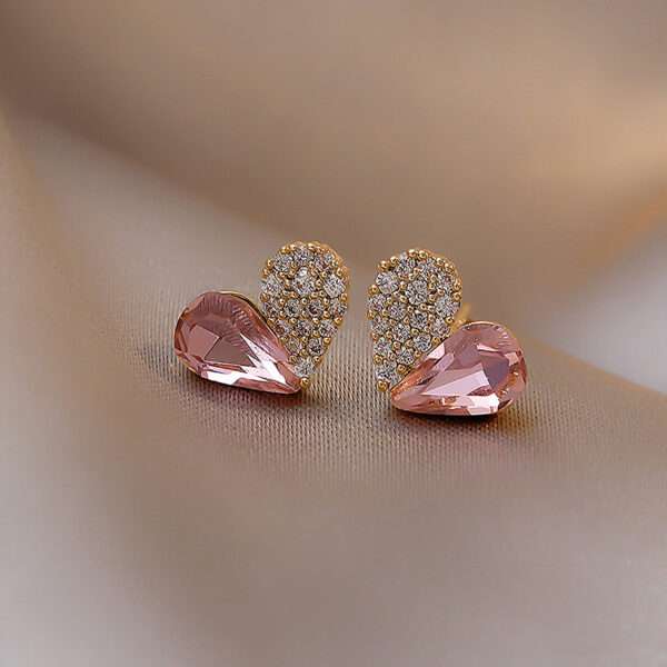 aretes corazón crystal diamond - Imagen 5