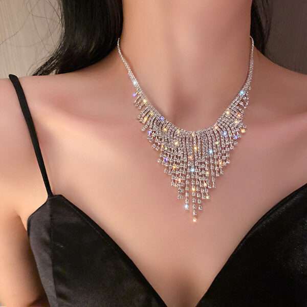 cadena studded tassel silver - Imagen 5