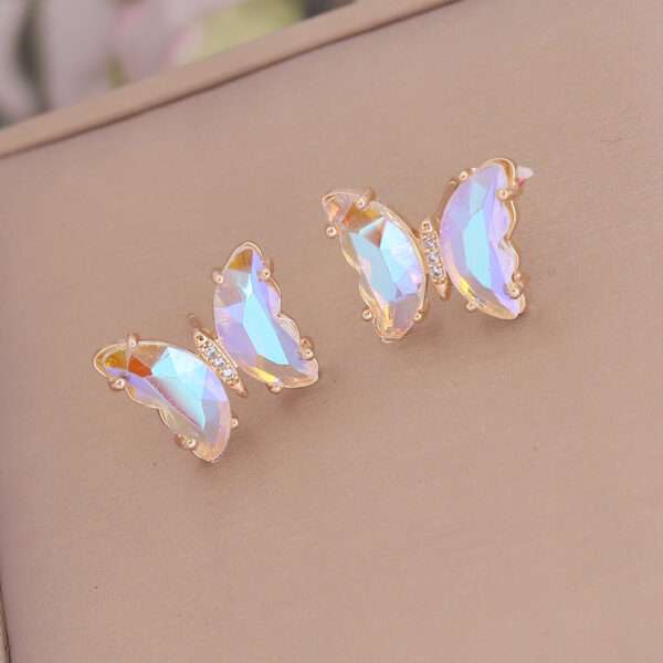 aretes mariposa  sparkling tornasol