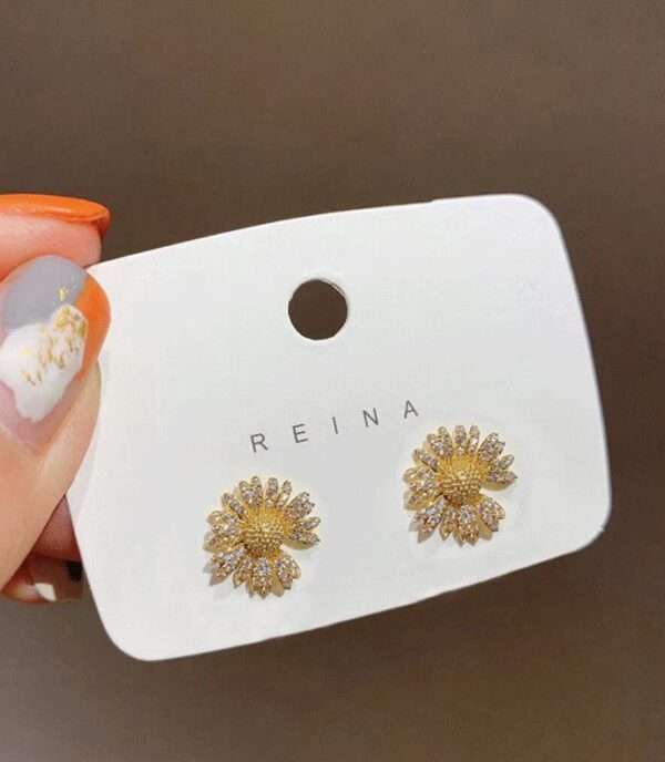 aretes diamond girasol - Imagen 3