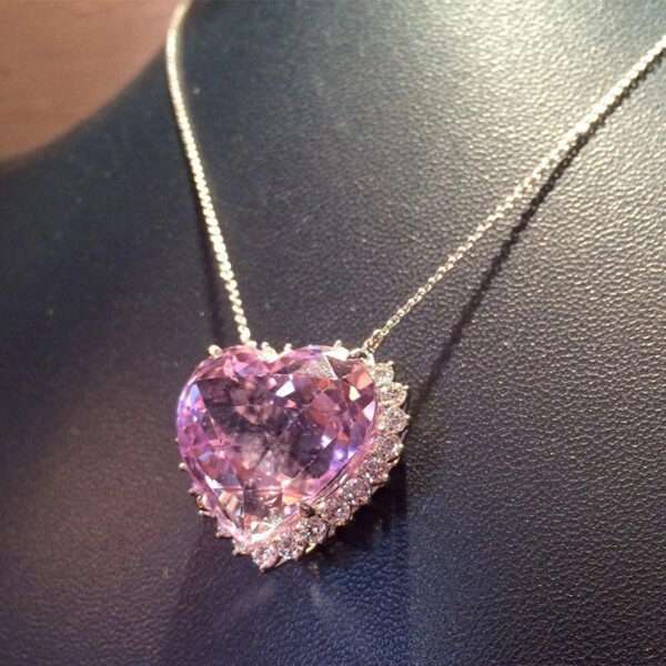 cadena corazon rosa - Imagen 2