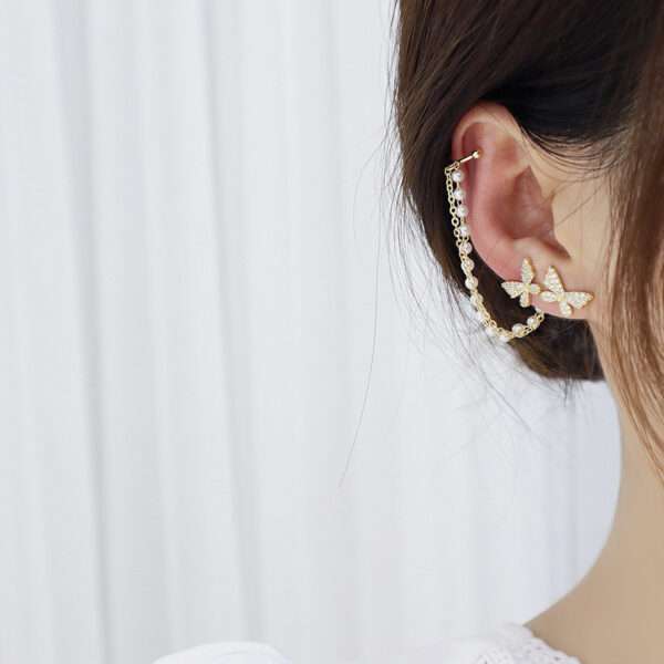 aretes mariposa tassel - Imagen 5