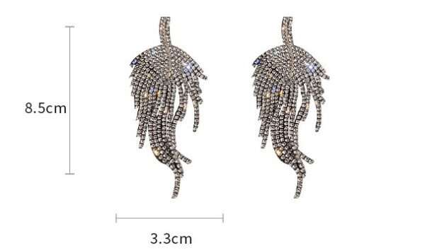 Aretes glass diamond silver - Imagen 6