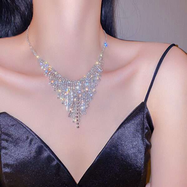 cadena studded tassel silver - Imagen 4