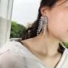 aretes full rhinestones silver - Imagen 4