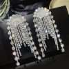 aretes full rhinestones silver
