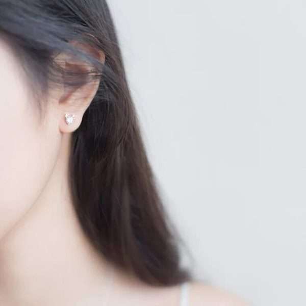 aretes xmas renos silver zircon - Imagen 3