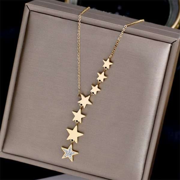 cadena stars estrellas necklace