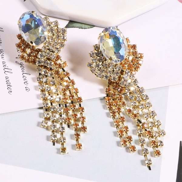aretes diamond champagne - Imagen 3
