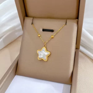 cadena estrella madre perla