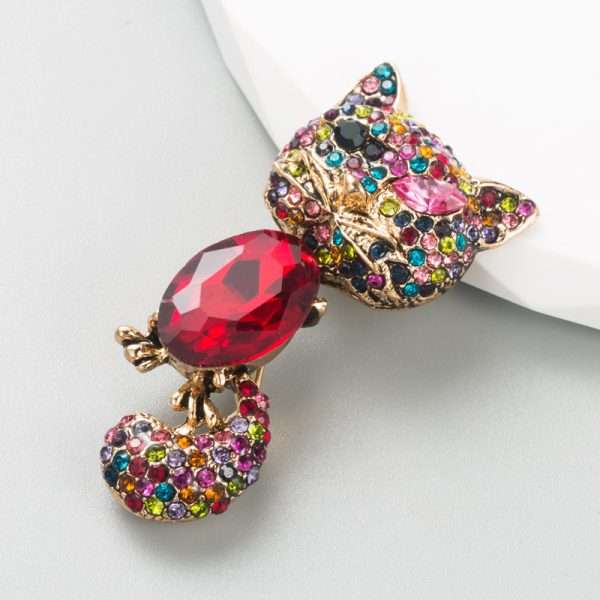 Broche Molly Cat Rojo