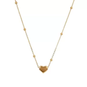 cadena corazon gold