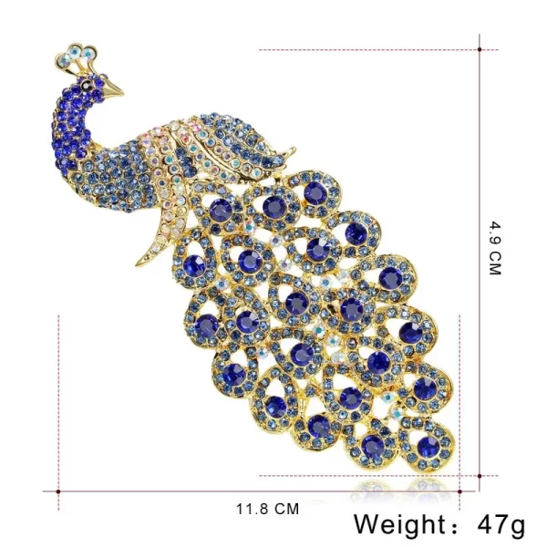 broche pavo real - Imagen 5