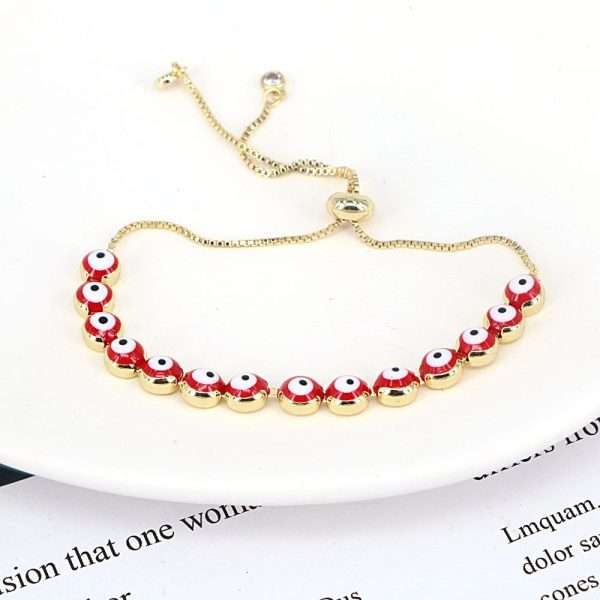 Pulsera ojo turco roja
