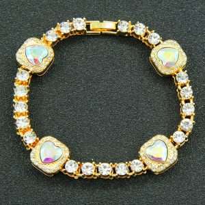Pulsera heart shape golden