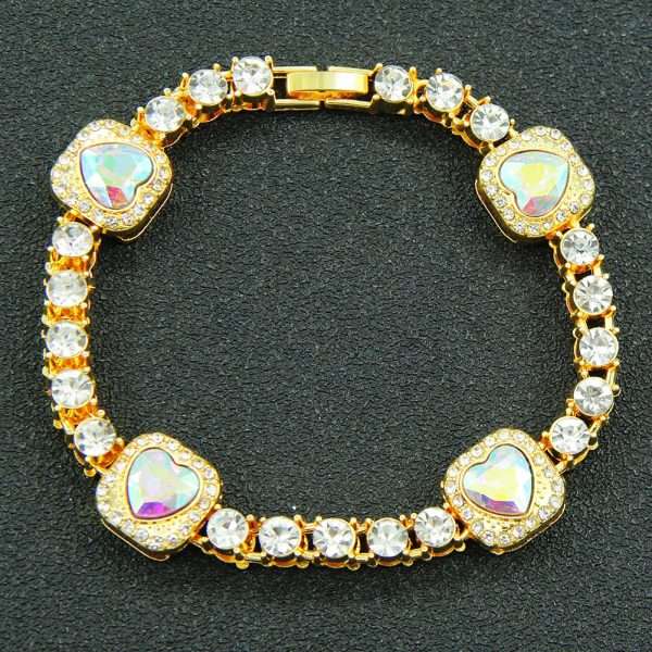 Pulsera heart shape golden