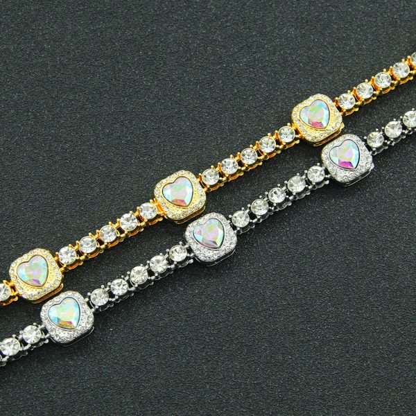 Pulsera  heart shape silver - Imagen 2