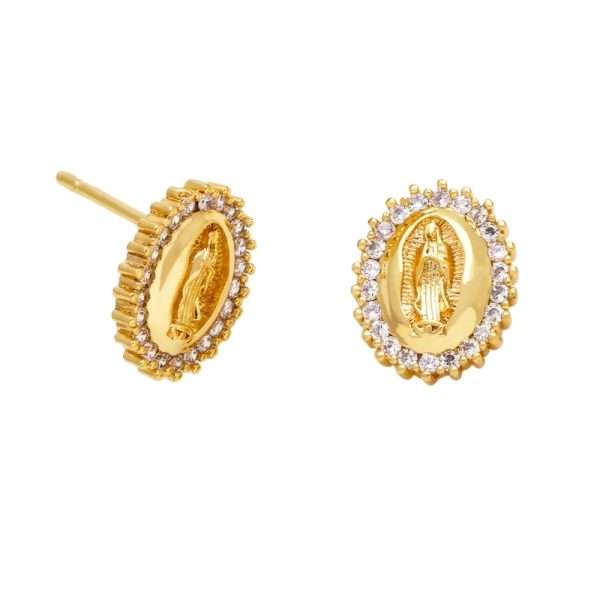 aretes virgen María
