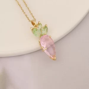 cadena carrot bunny pink