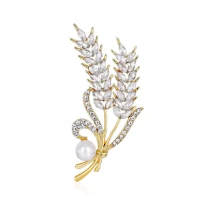 broche trigo zircon