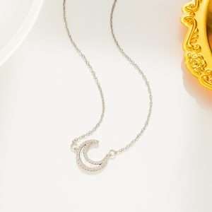 cadena luna madre perla silver