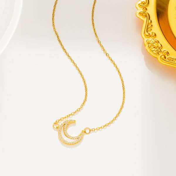 cadena luna madre perla golden - Imagen 2