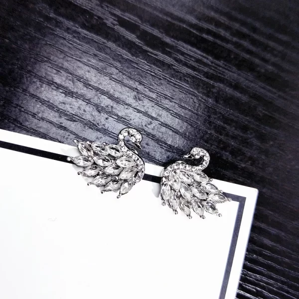 aretes cisne swan Full Diamond