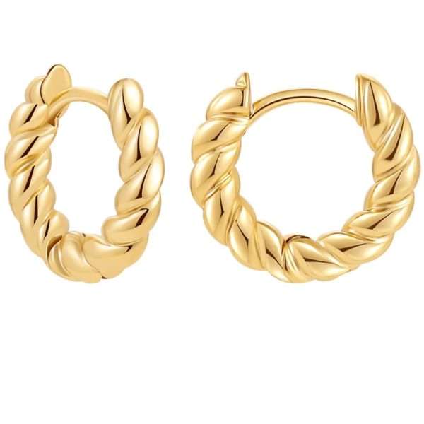 argollas trenzadas 14mm